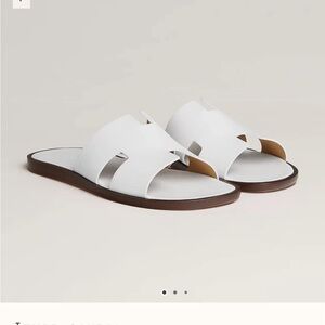 💙SOLD💙 New Hermes Men’s Blanc Izmir Sandals 42.5